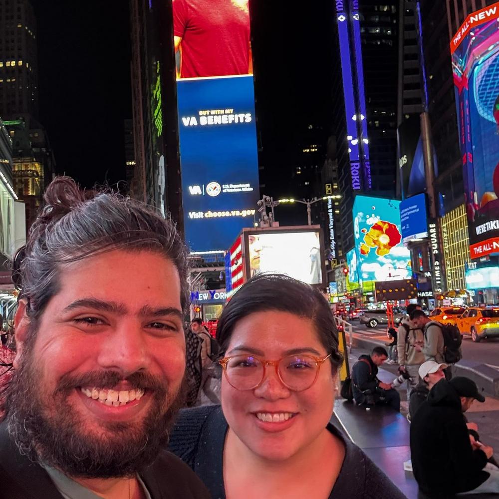 Angela and Pramod in New York City